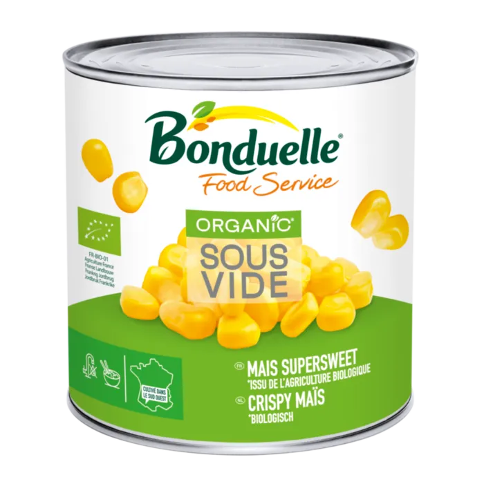 Maïs supersweet en grains sous vide BIO origine France