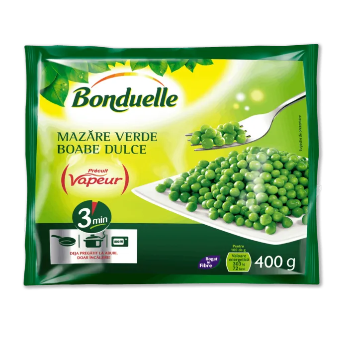 Mazăre verde boabe dulce VAPEUR