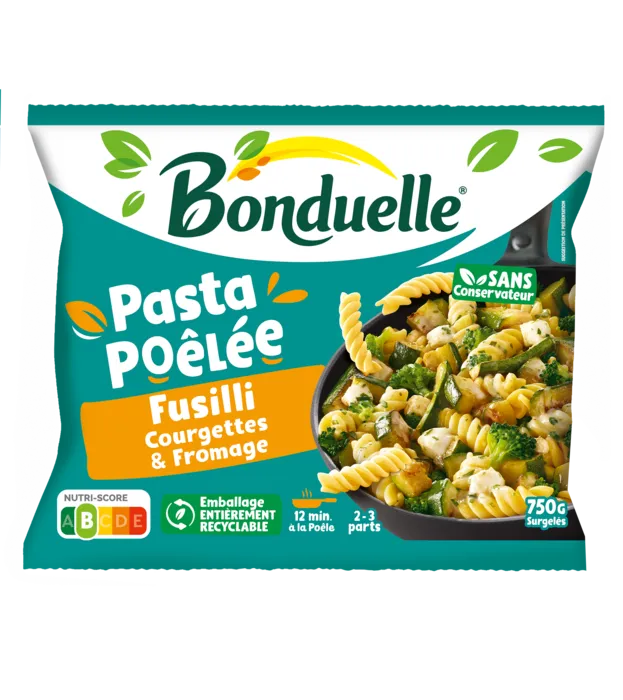 Pasta Poêlée Fusilli, Courgettes & Fromage