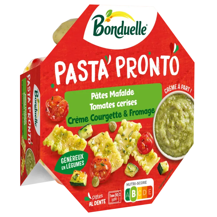 Pasta Pronto - Pâtes Mafalde, Tomates cerises, Crème Courgette & Fromage