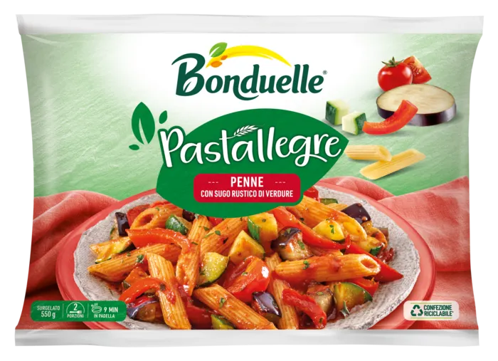 Penne con sugo rustico di verdure