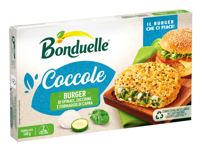 Burger di Spinaci, zucchine di formaggio di capra