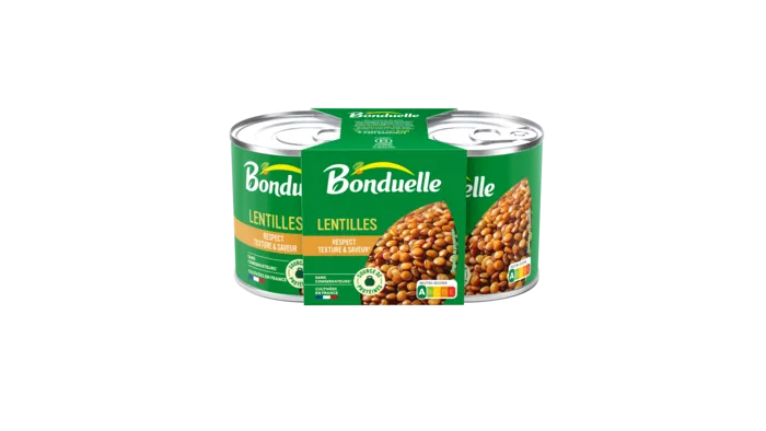 Lentilles cuites dans très peu de jus 1/4x2