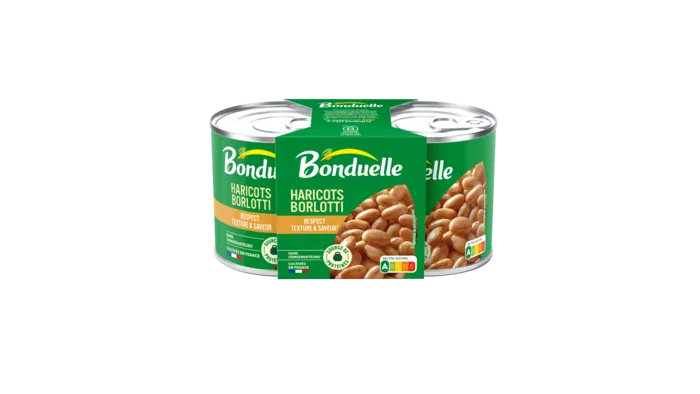 Haricots Borlotti cuits dans très peu de jus 1/4 x2