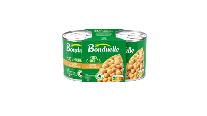 Pois chiches cuits dans très peu de jus 1/4x2