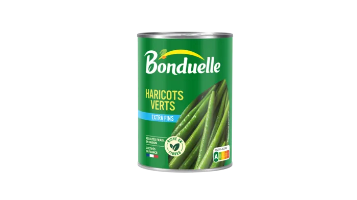 Haricots verts extra fins cuits à la vapeur