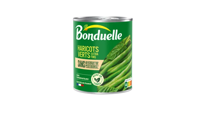 Haricots verts extra-fins sans résidu de pesticides