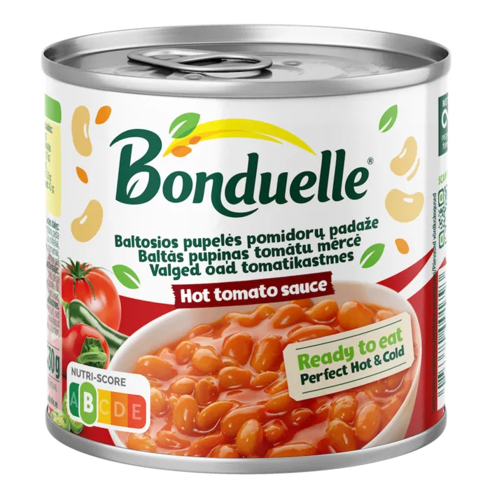 Baltās pupiņas tomātu mērcē