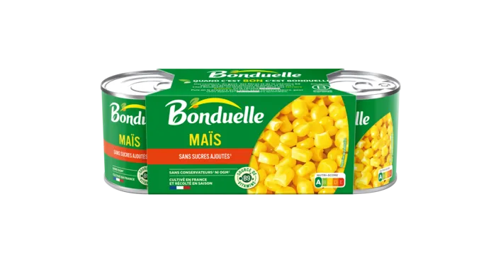 Maïs sans sucres ajoutés