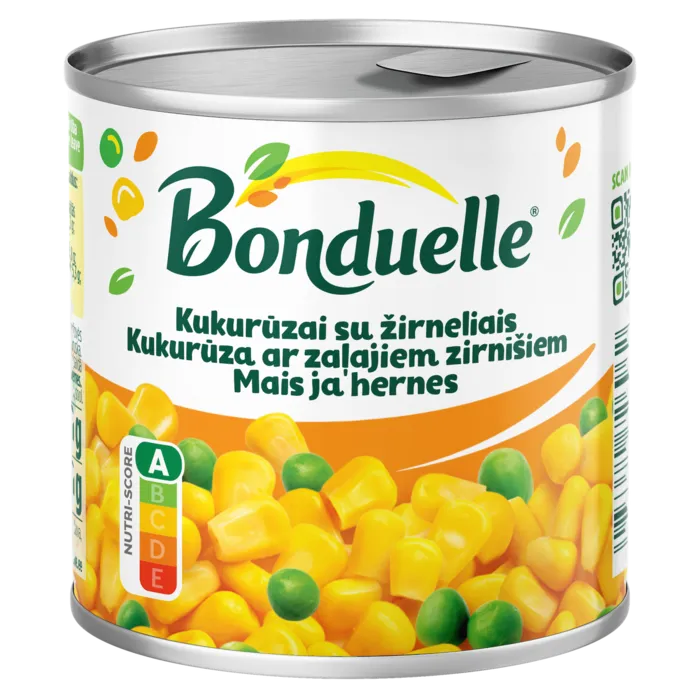 Kukurūzai su žirneliais