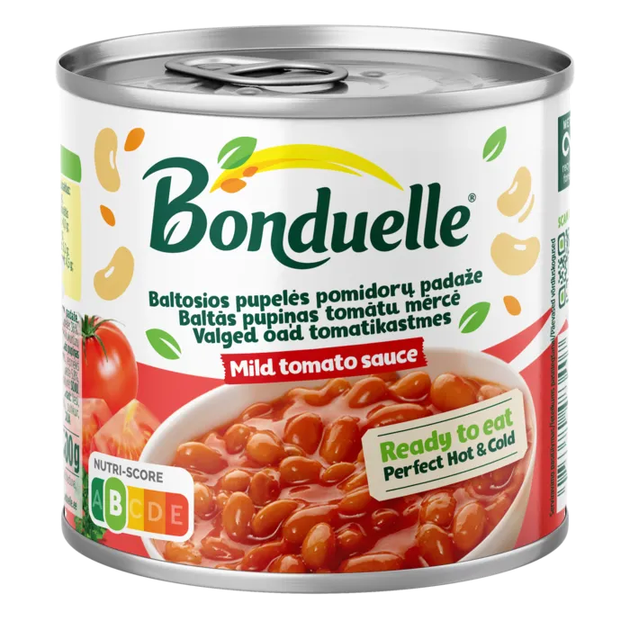 Baltosios pupelės pomidorų padaže