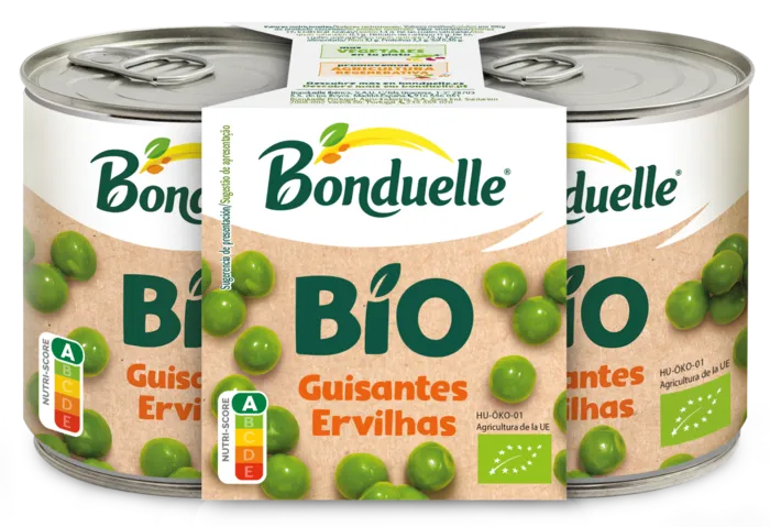 Guisantes Bio sin azucares añadidos