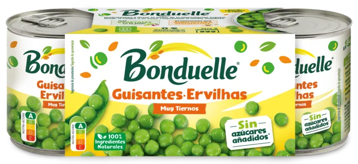 Guisantes muy tiernos sin azúcares añadidos