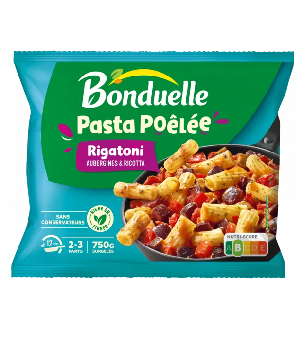 Pasta Poêlée Rigatoni Aubergines