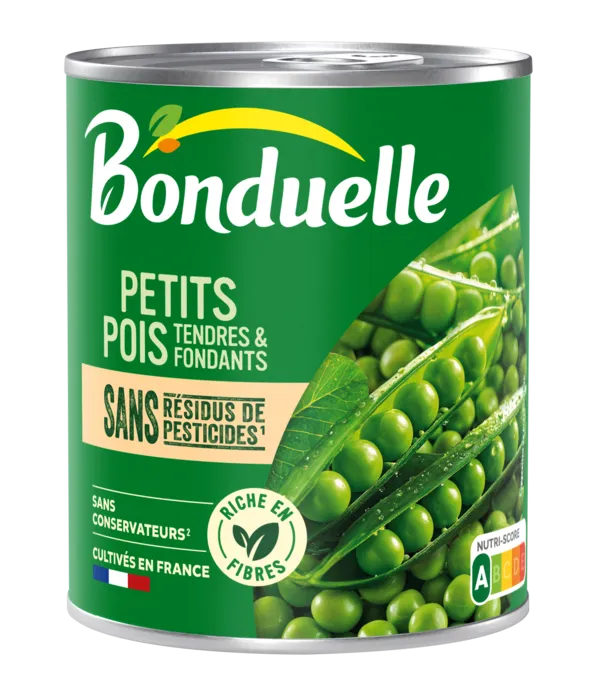 Petits pois tendres & fondants sans résidu de pesticides