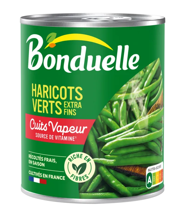 Haricots Verts extra fins cuits à la vapeur