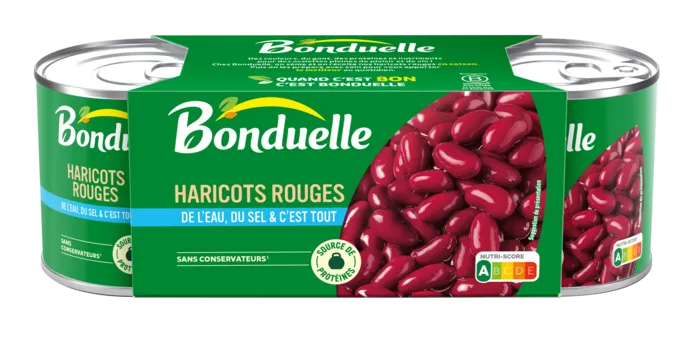 Haricots rouges Jus Nature Bonduelle 3x125g