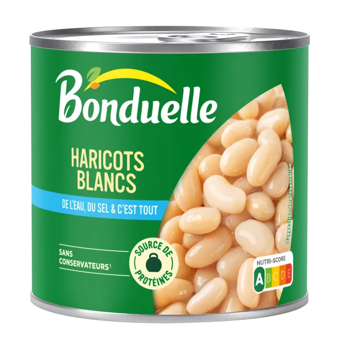 Haricots blancs Jus Nature Bonduelle 250g