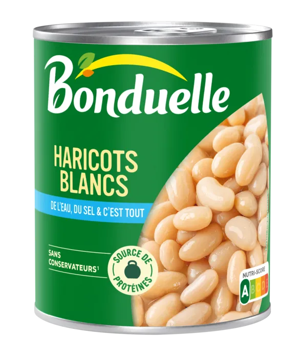 Haricots blancs Jus Nature Bonduelle 500g