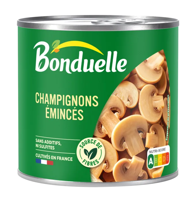 Le Champignon émincé sans sulfite, sans additif et sans conservateur