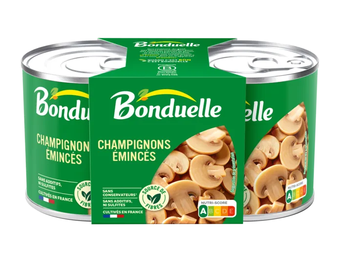Le Champignon émincé sans sulfite, sans additif et sans conservateur 1/4 x2