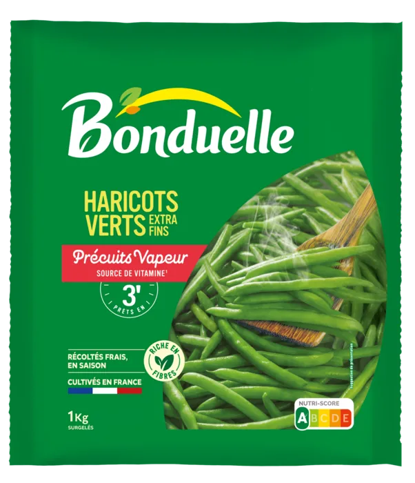 Le Haricot Vert Extra-fin Précuit Vapeur