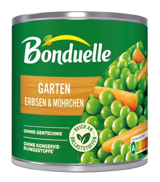 Garten Erbsen mit Möhrchen