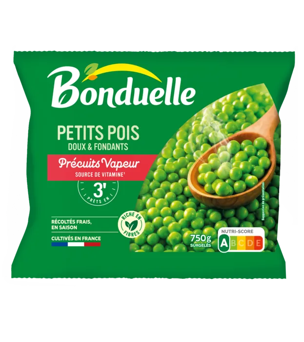 Petits Pois Doux et Fondants Précuits Vapeur