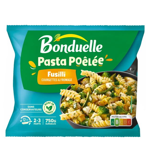 Pasta Poêlée Fusilli, Courgettes & Fromage